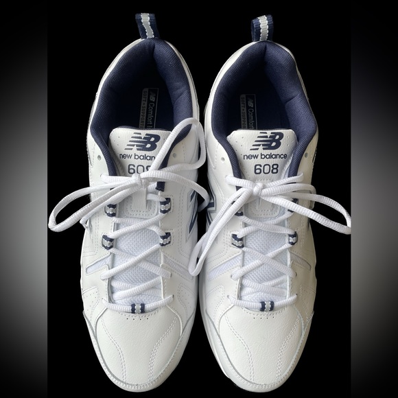 “NEW BALANCE 608”, NWOT, Men’s Sz12, White/Blue Sneakers - Picture 3 of 8